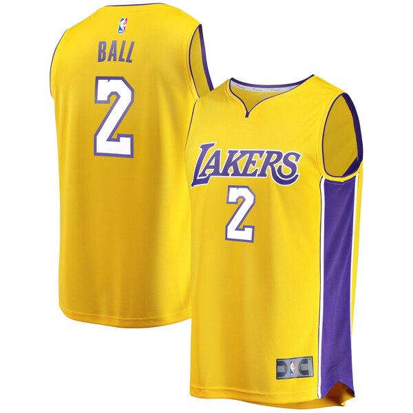 maglia lonzo ball 2 2020 los angeles lakers giallo